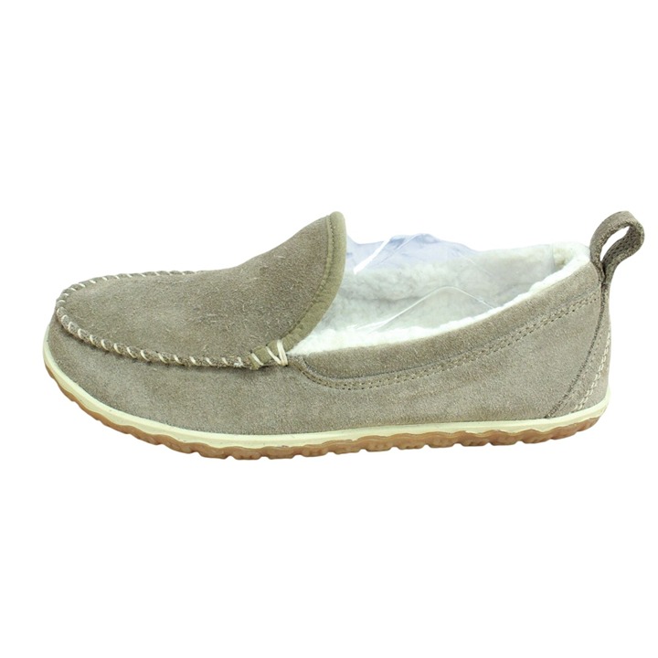 LL Bean Women's Mountain Slippers Moccasin Fleece Lined Dark Cement Size 8 M