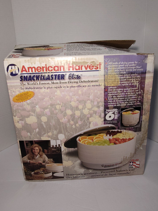 American Harvest Jerky Maker/ Dehydrator Elite FD-40 Food 300W New OPEN BOX