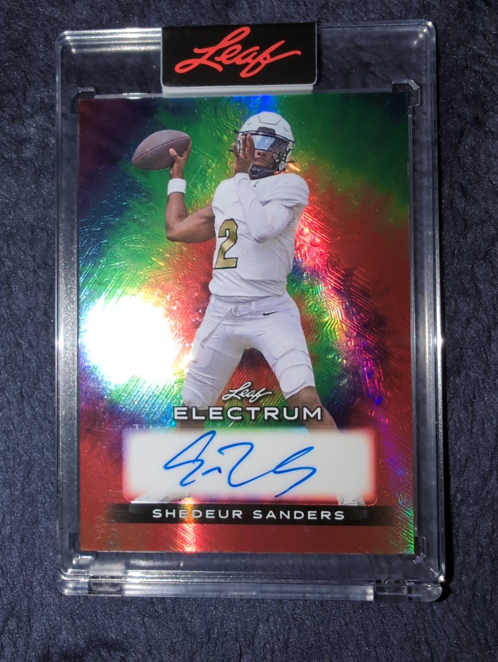 2024 Leaf Electrum Shedeur Sanders BA-SS1 1/9 Autograph