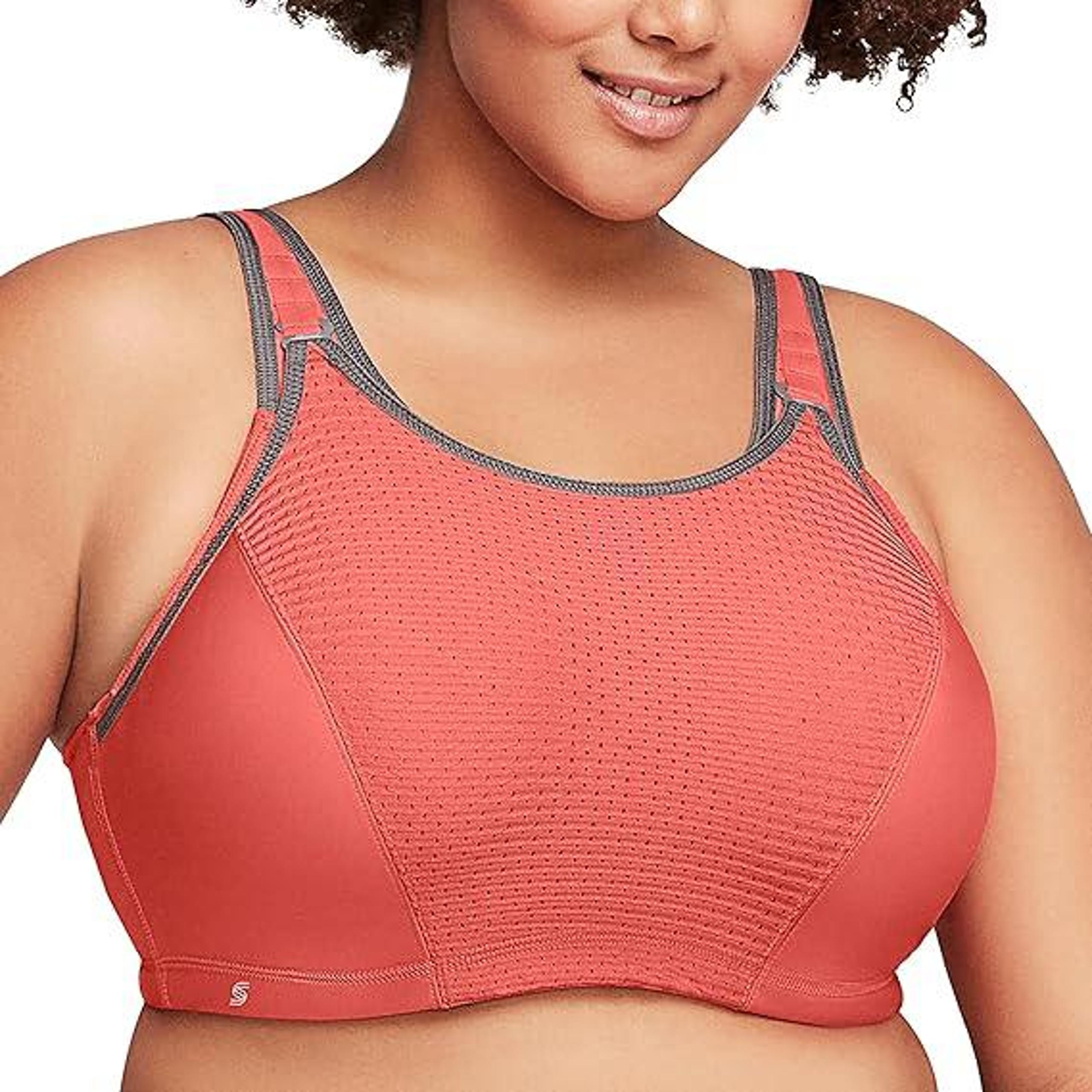 NWOT Glamorise Women's Custom Control Wire Sports Bra Underwire #9167, 44H