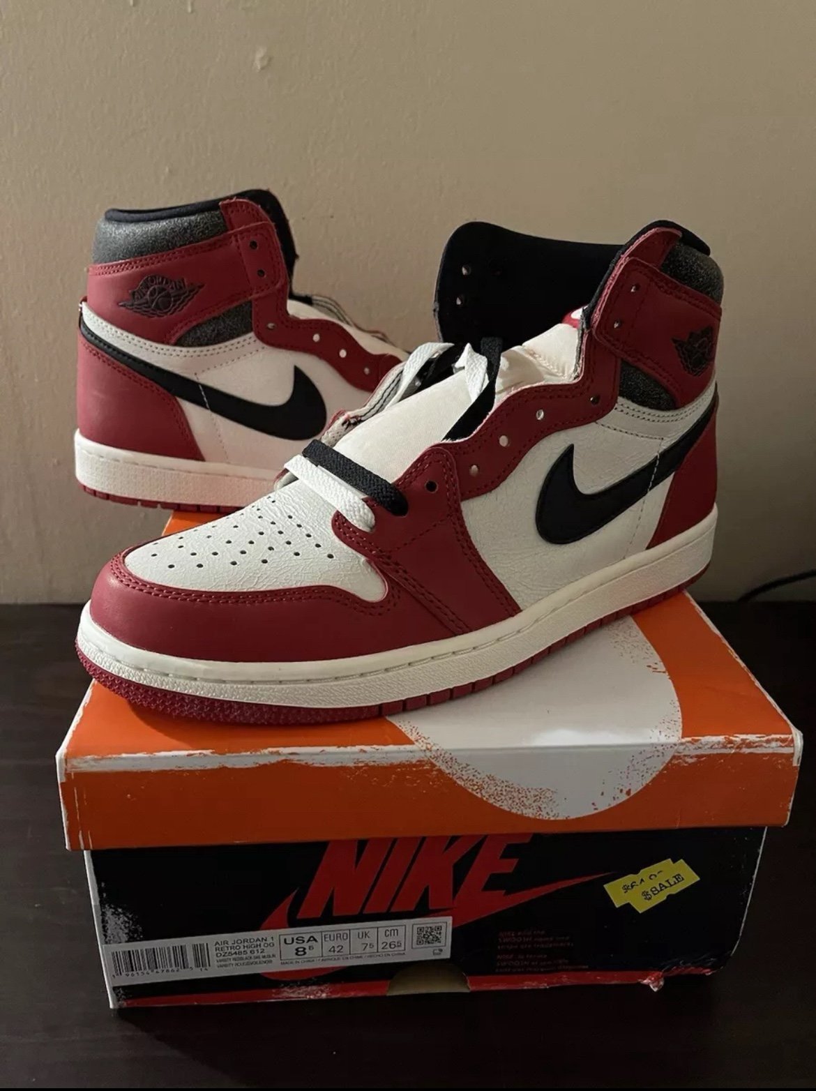 Nike Air Jordan 1 High OG Chicago Reimagined Lost & Found size 9
