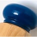 Ralph Lauren Italy Olive Wood Salt & Pepper Shakers Blue Enameled Lids S & P