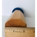 Ralph Lauren Italy Olive Wood Salt & Pepper Shakers Blue Enameled Lids S & P