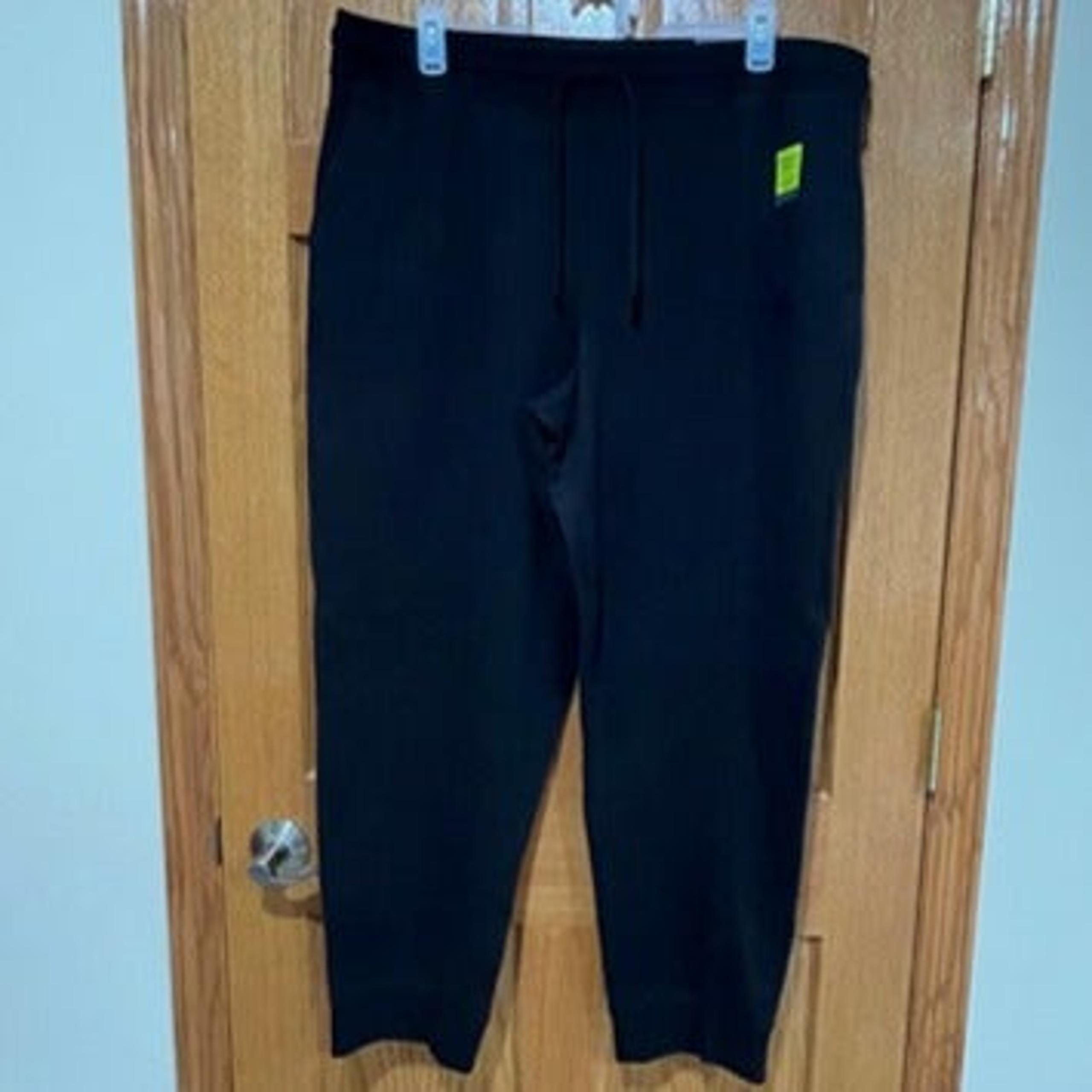 TEK GEAR Men's XXL Ultra Soft Fleece Black Athletic Sweatpants Joggers NWT NEW