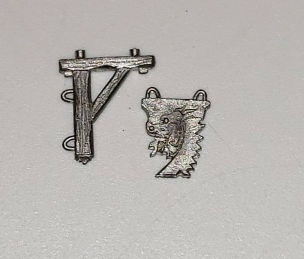Warhammer Fantasy Mordheim Sign Post Scenery Unreleased Metal