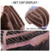 Human hair blend brown wig with bang.