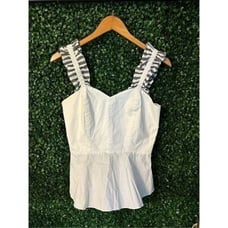 Amanda Uprichard peplum top sz Medium