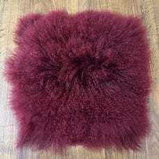 CB2 Crate and Barrel Mongolian sheepskin fur pillow cover