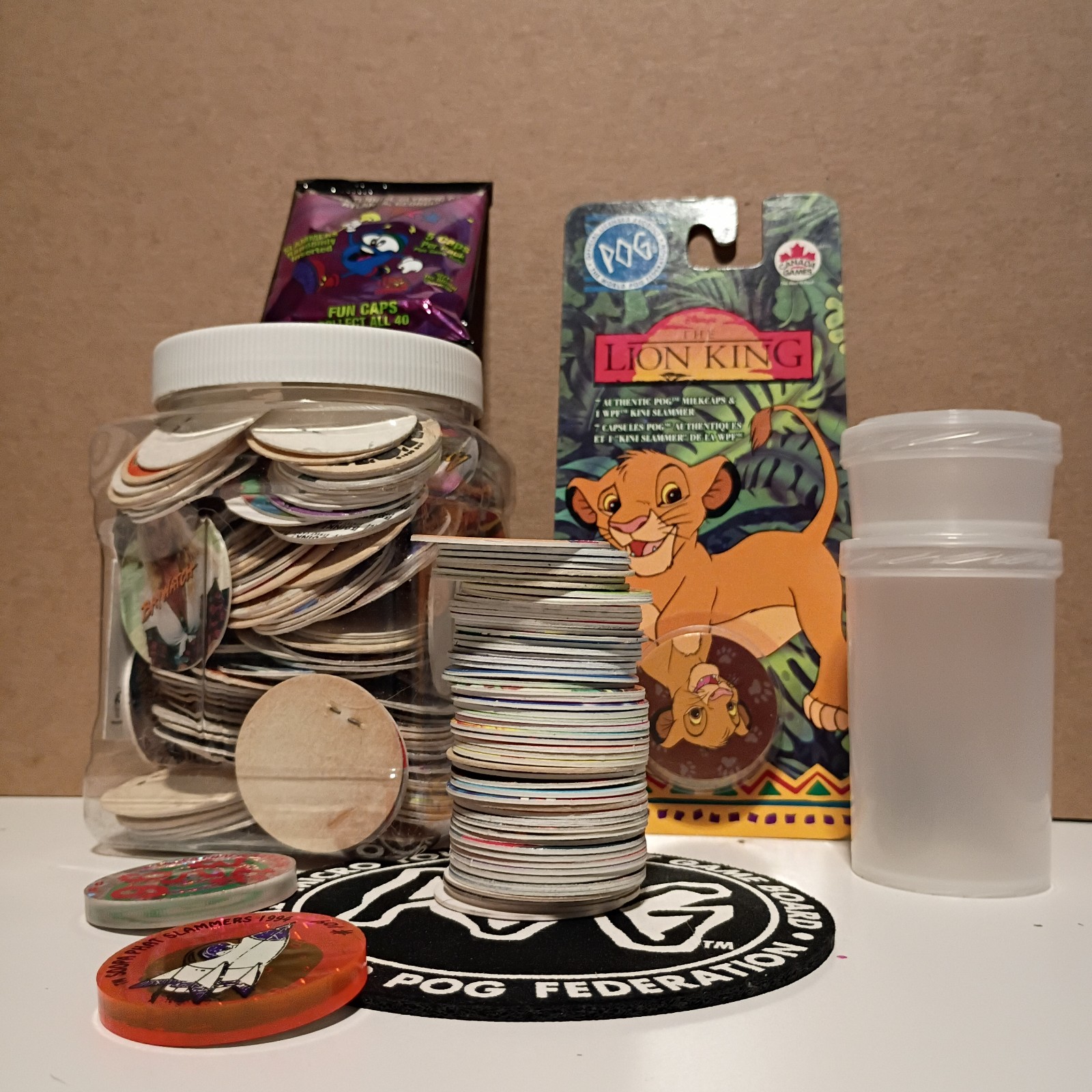 1990s Pog Milkcap Lot