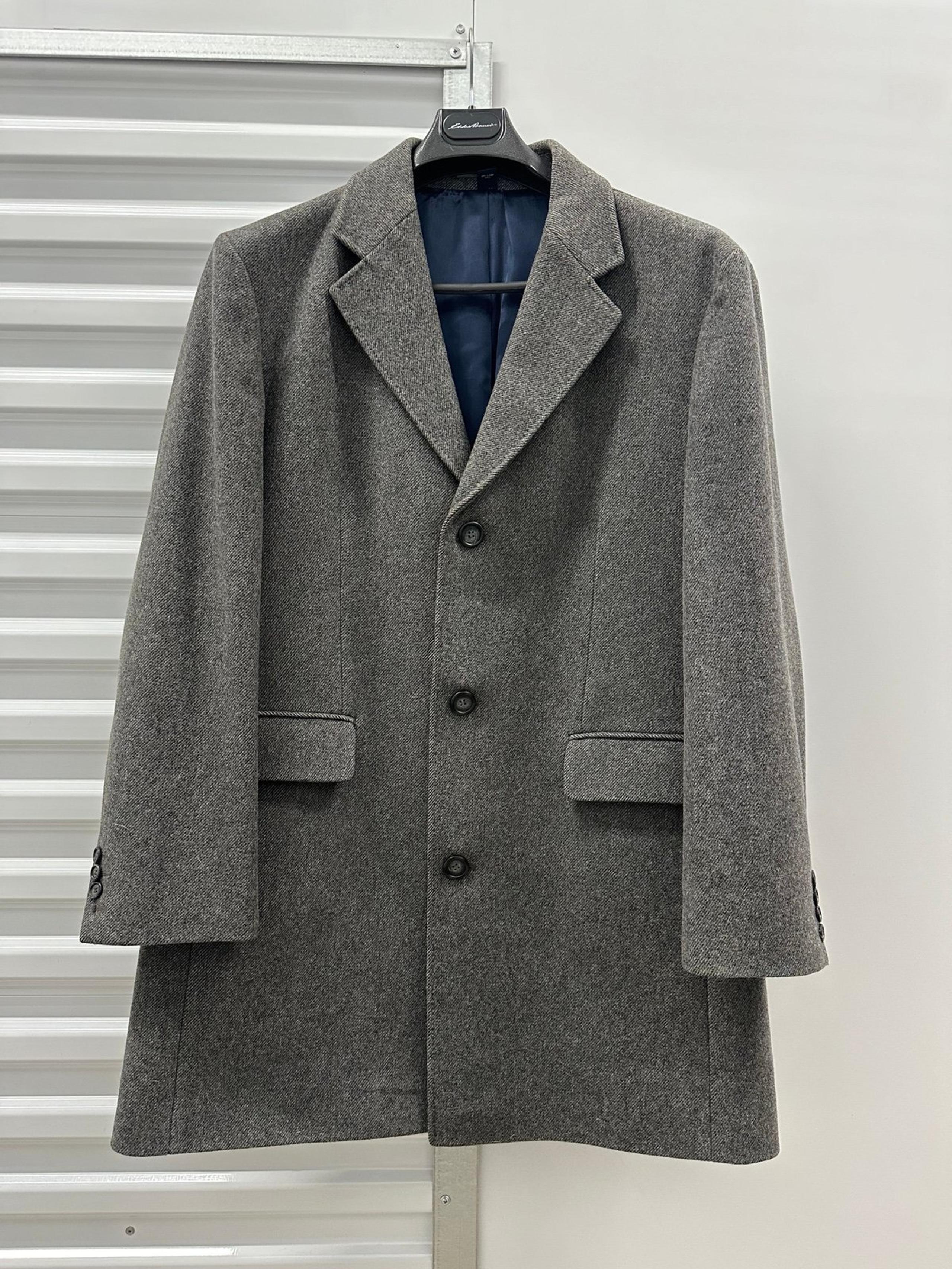 J Crew Wool Coat - Men’s Large - Grey - mid-length