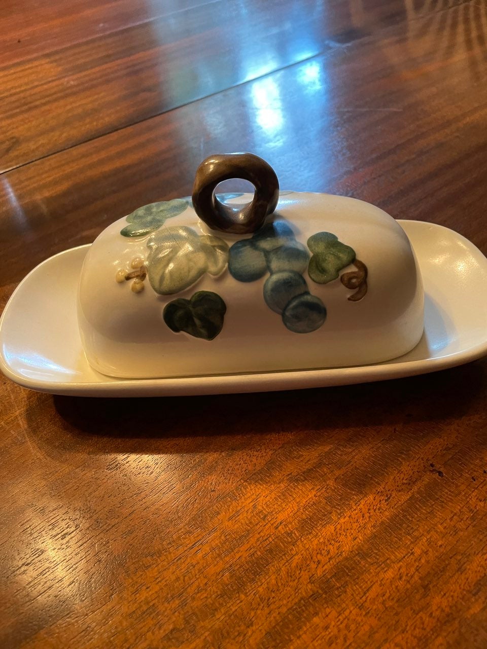 Metlox Poppy Trail Grapes Butter Dish
