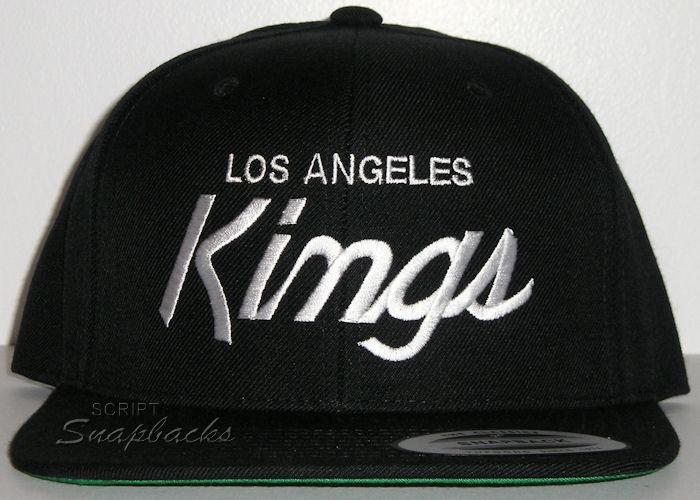 LA Los Angeles Kings Script Cap Hat Snapback Black NWA EAZY E