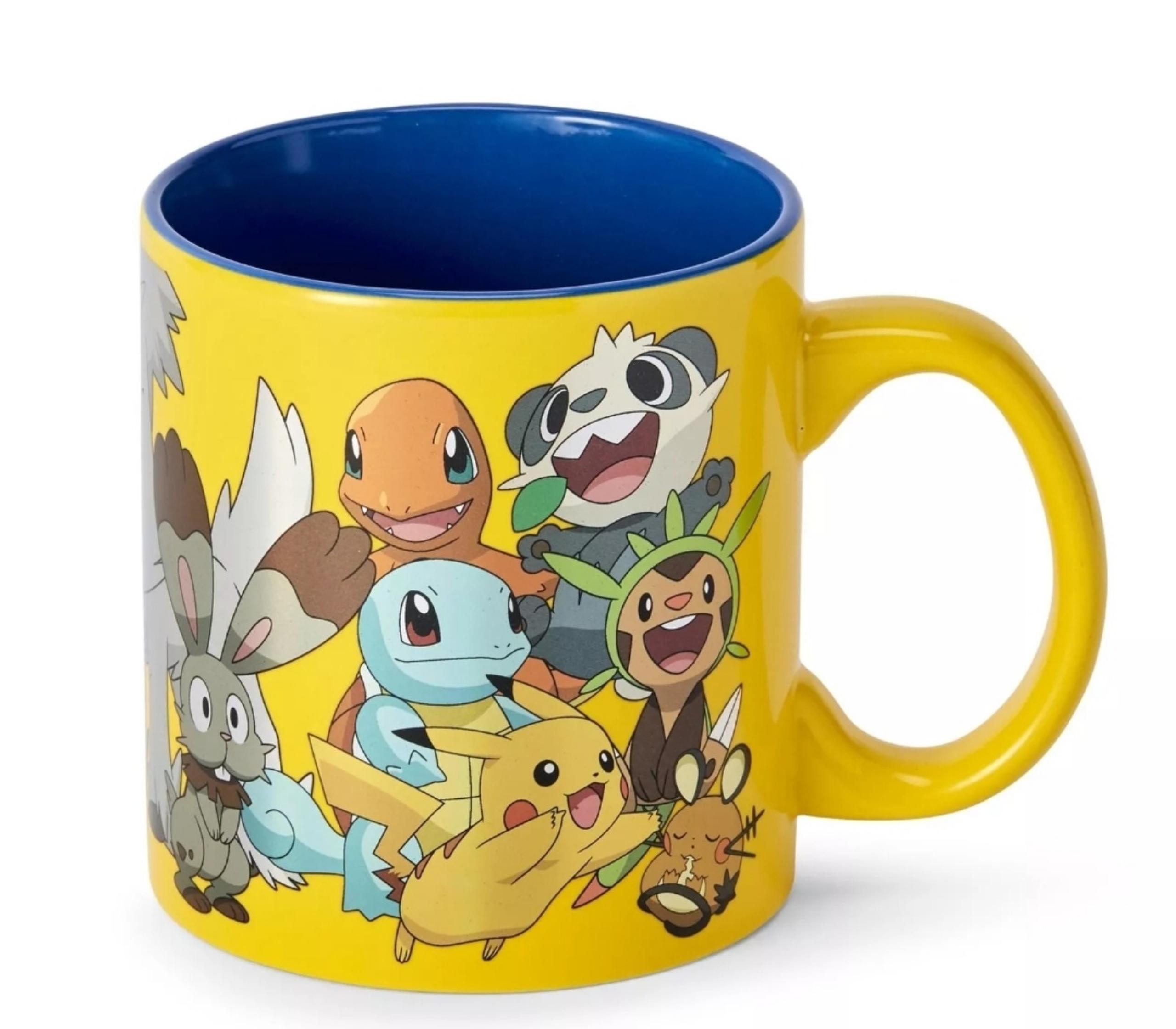 Pokémon XY Series Large Pokémon Group Foil Print Coffee Mug | Holds 20 Ounces