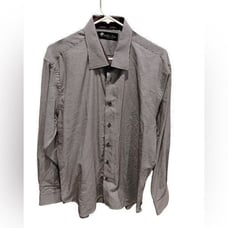 Alberto Zinni Signature houndstooth long sleeve dress shirt men’s XL