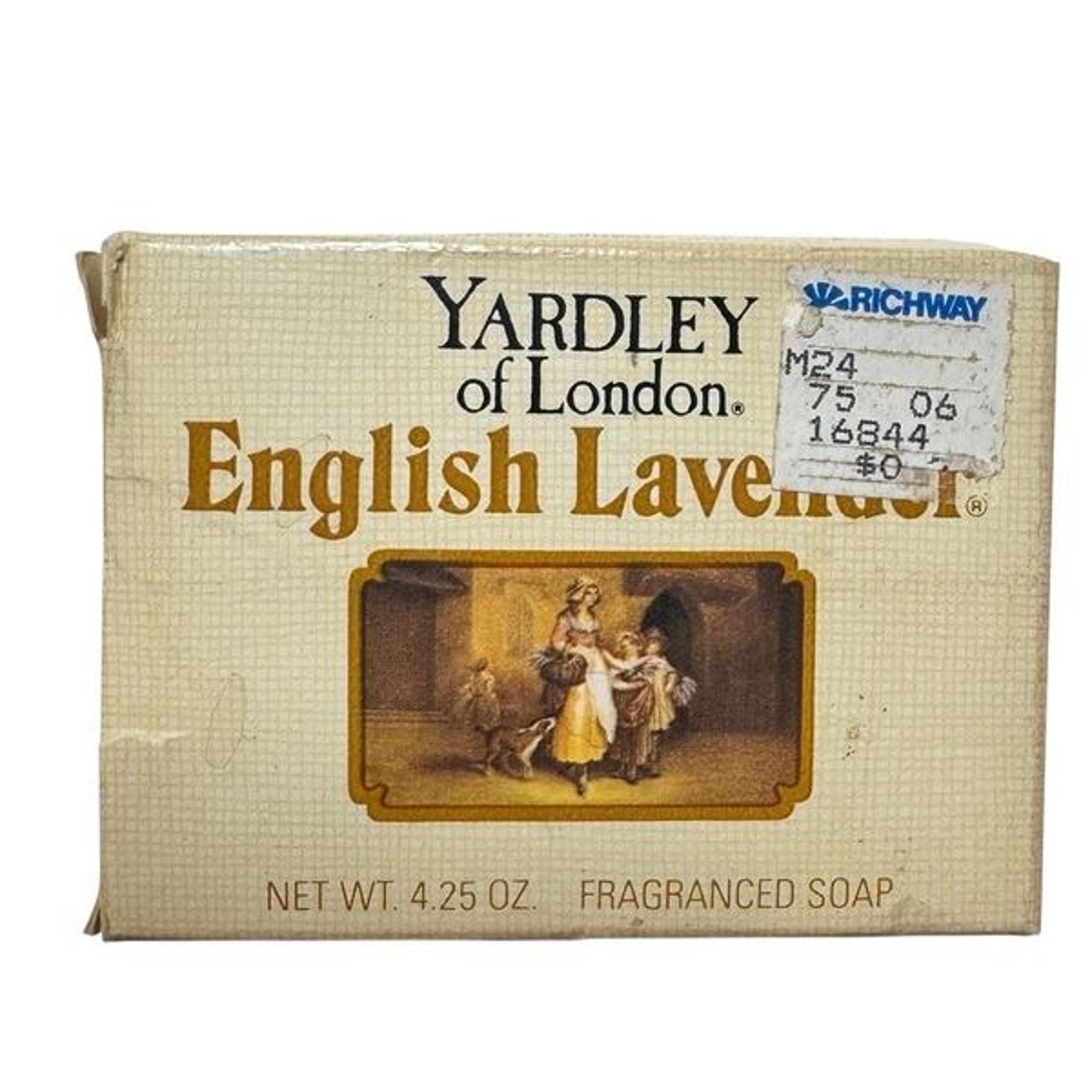 Vintage 1979 Yardley of London ENGLISH LAVENDER FRAGRANCED BAR SOAP 4.25 oz. NOS