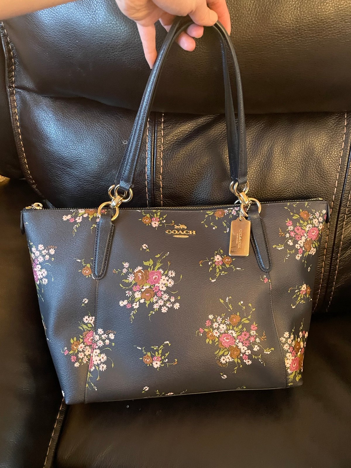 NWT！COACH AVA TOTE WITH FLORAL BUNDLE PRINT（COACH F28965）fast shipping