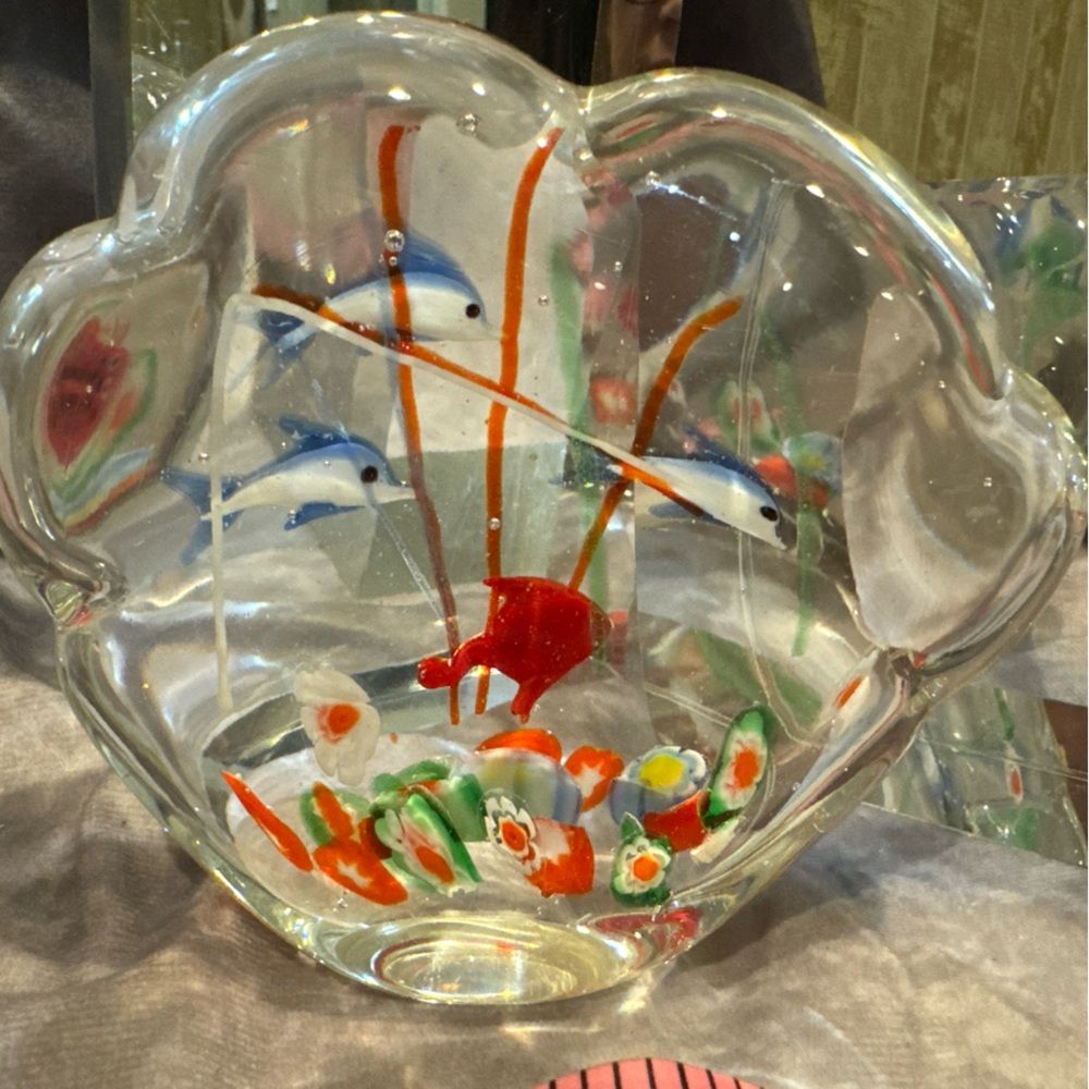 Murano Millefiori Murano Glass Fish Tank