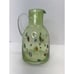 Vintage Murano? Style Green Glass Millefiori Pitcher Handmade