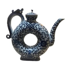 Antique Andrea Sadek circle vase/tea pot