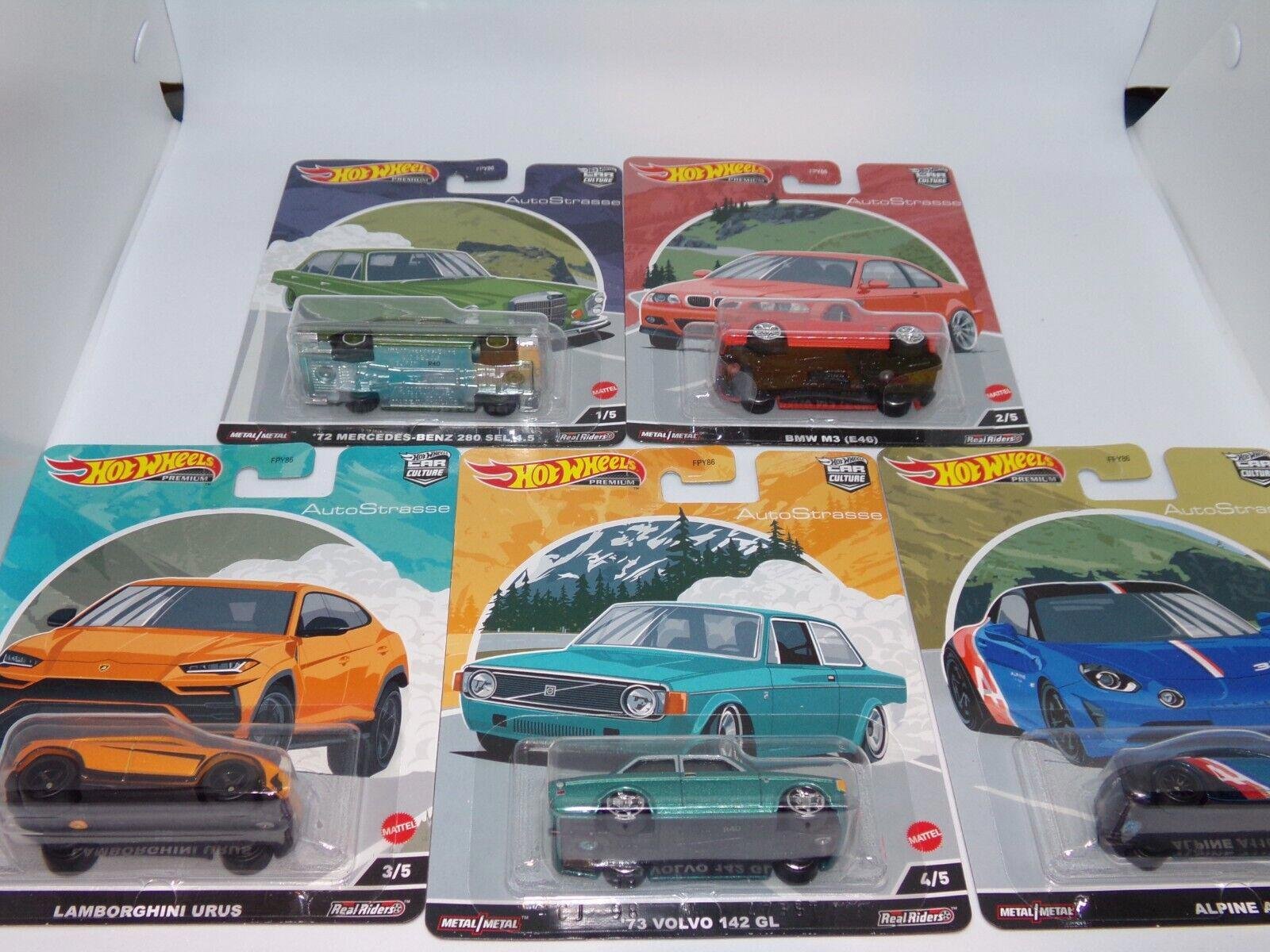 Hot Wheels Car Culture - AutoStrasse Premium Q Case 1:64 - Set of 5, NISB