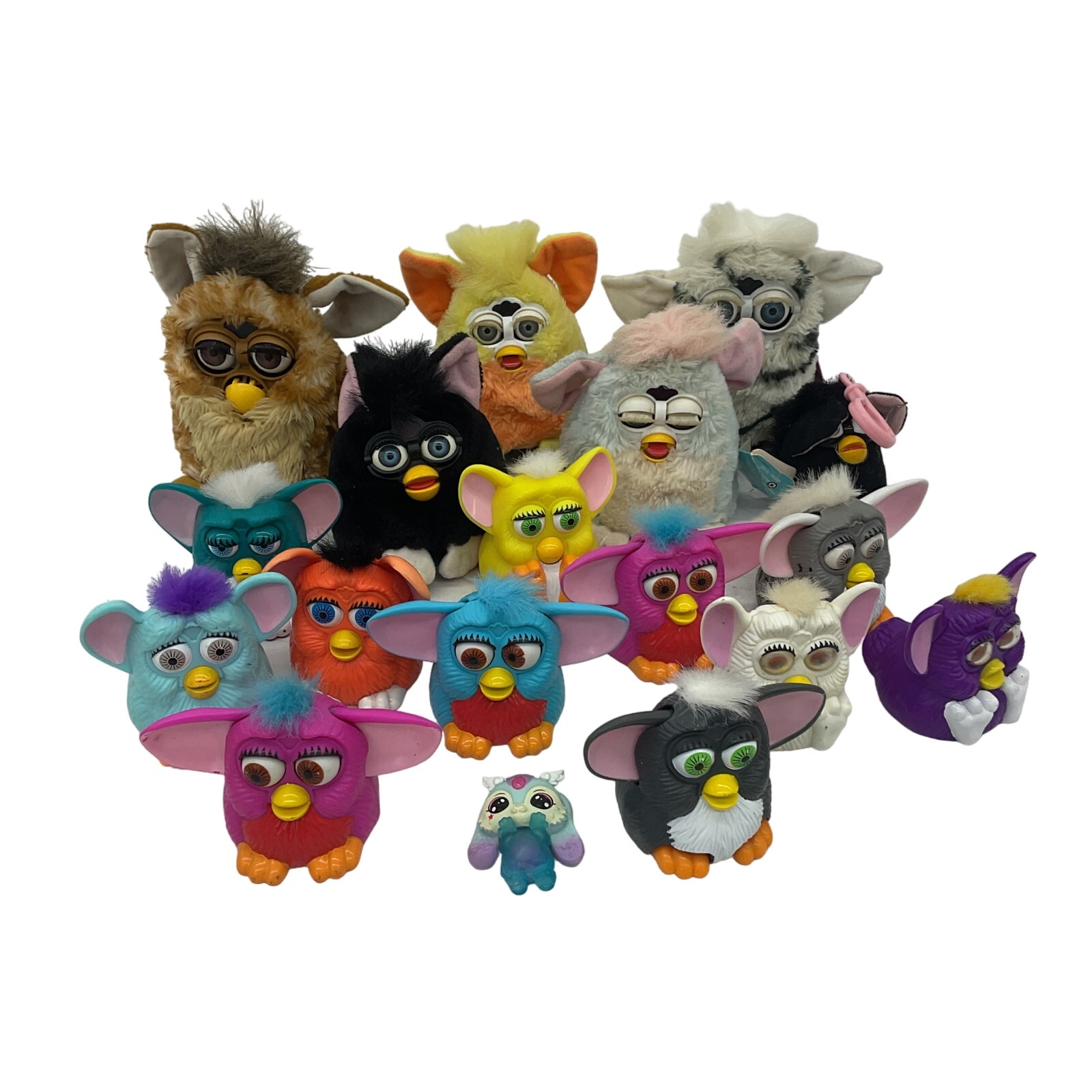 Vintage & Modern Preowned LOT Furby Furbies Interactive Toys Figures Mini Plush