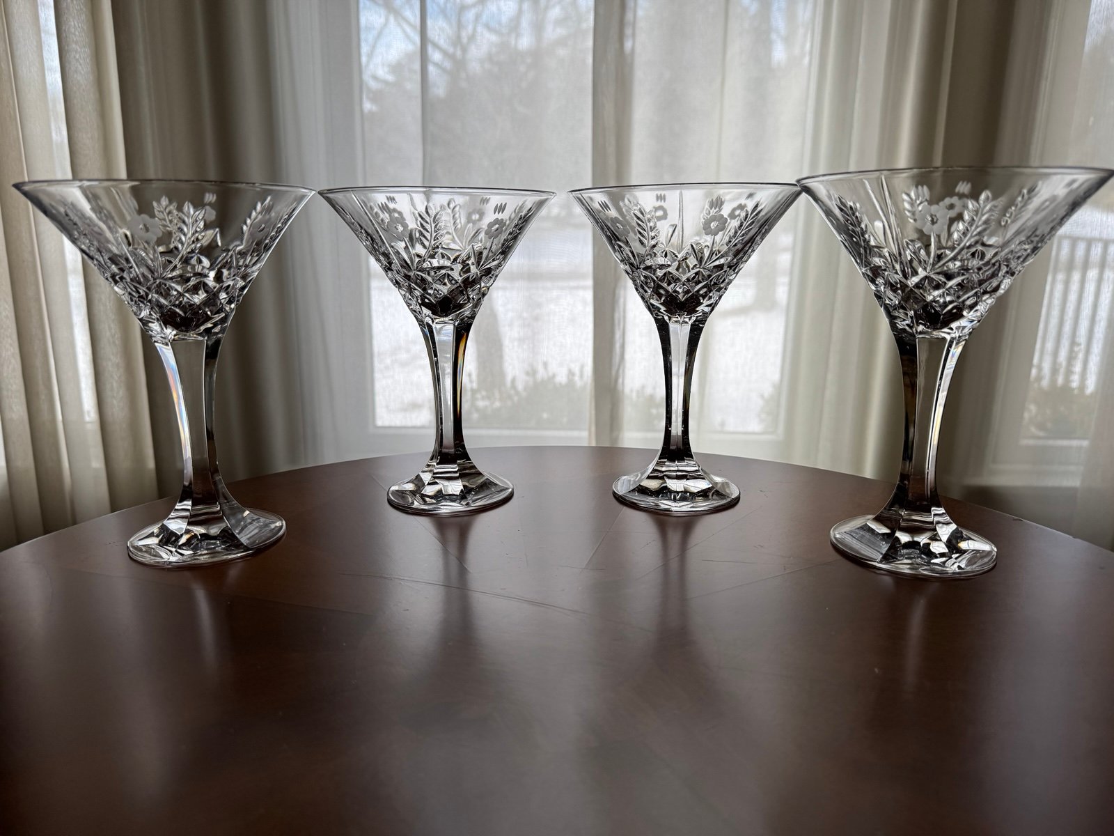 Godinger Stephanie Crystal Martini Glasses - 4