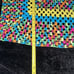 Handmade Lap Afghan Blanket Throw Crochet 40”x 40 Granny Square Neon Fiesta