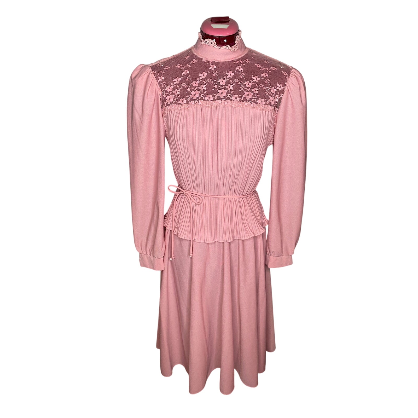 skirt set rose lace romantic vintage 1980s