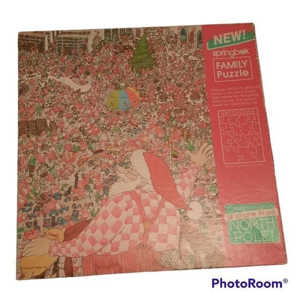 Springbok 1985 Everything's Up To Date At The North Pole Puzzle