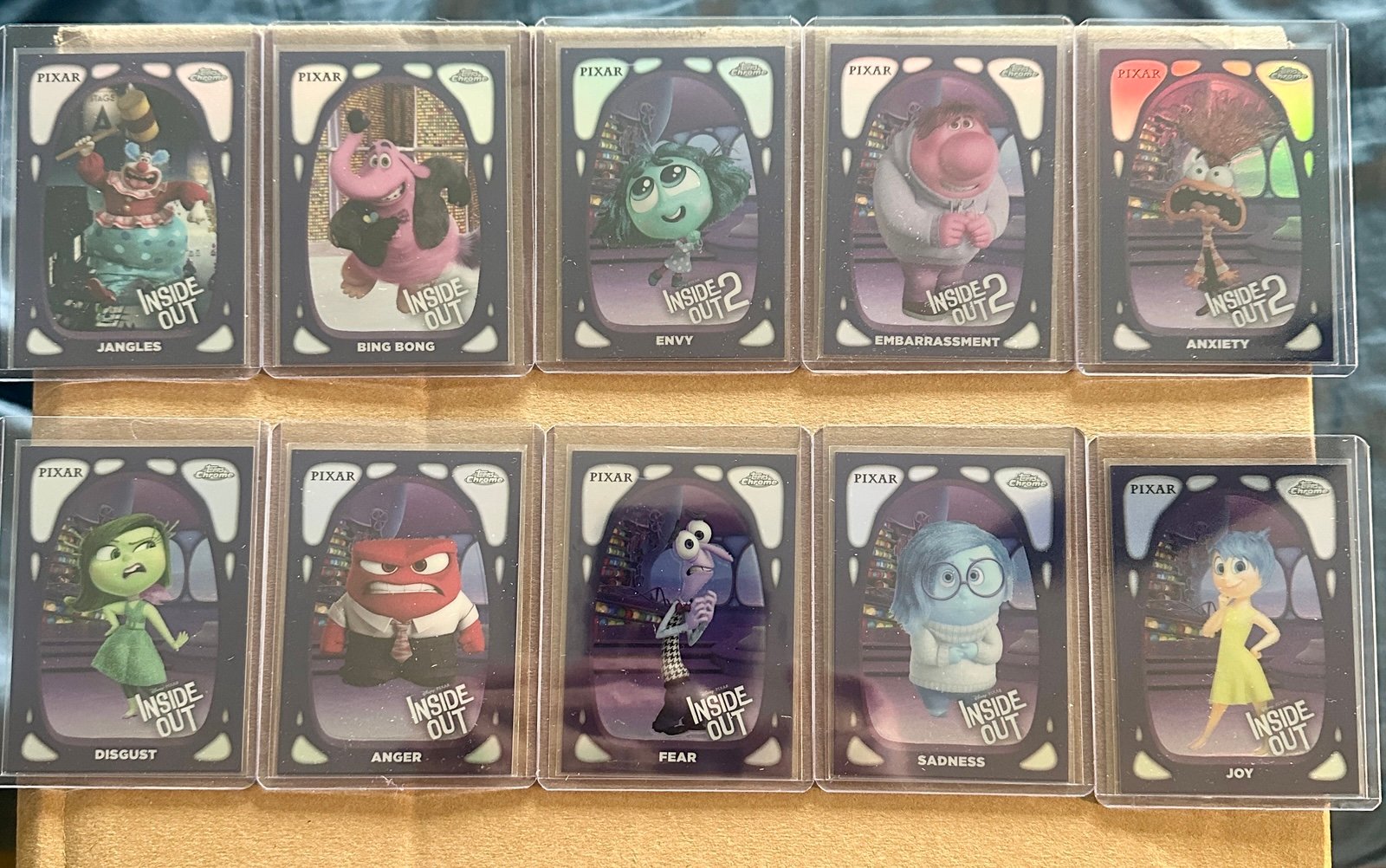 2024 Topps Chrome Disney Inside Out Insert Complete Set HQ-1