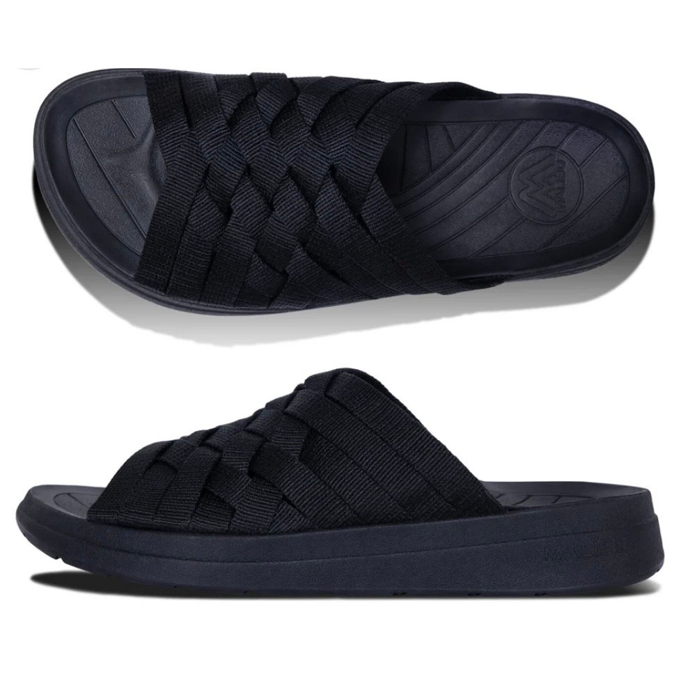 Malibu Sandals ZUMA NYLON BLACK new with tags multiple sizes