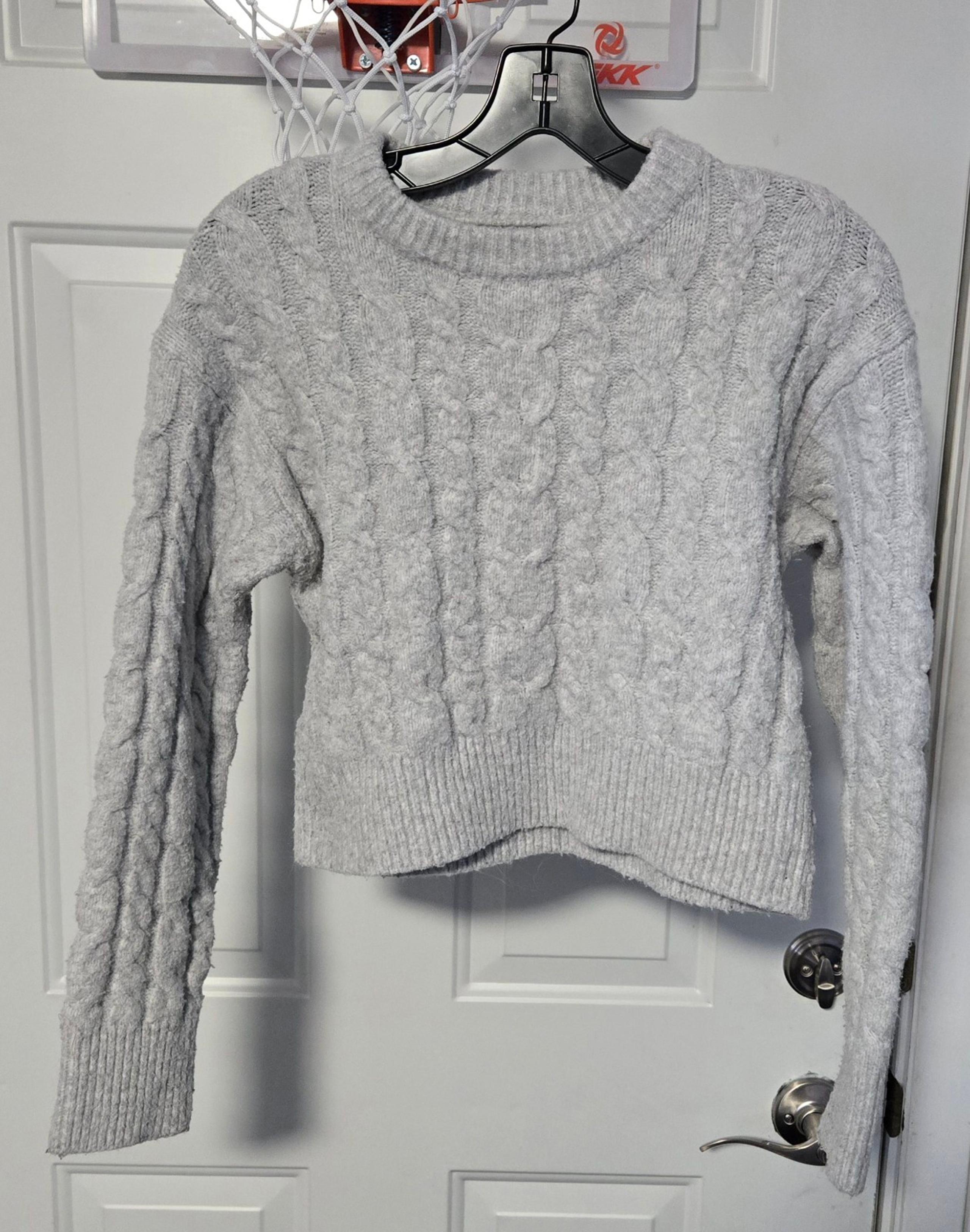 A New Day Pullover Sweater Womens XS Gray Knit Long Sleeve Crew Neck Target
