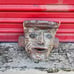 clay antique wall mask
