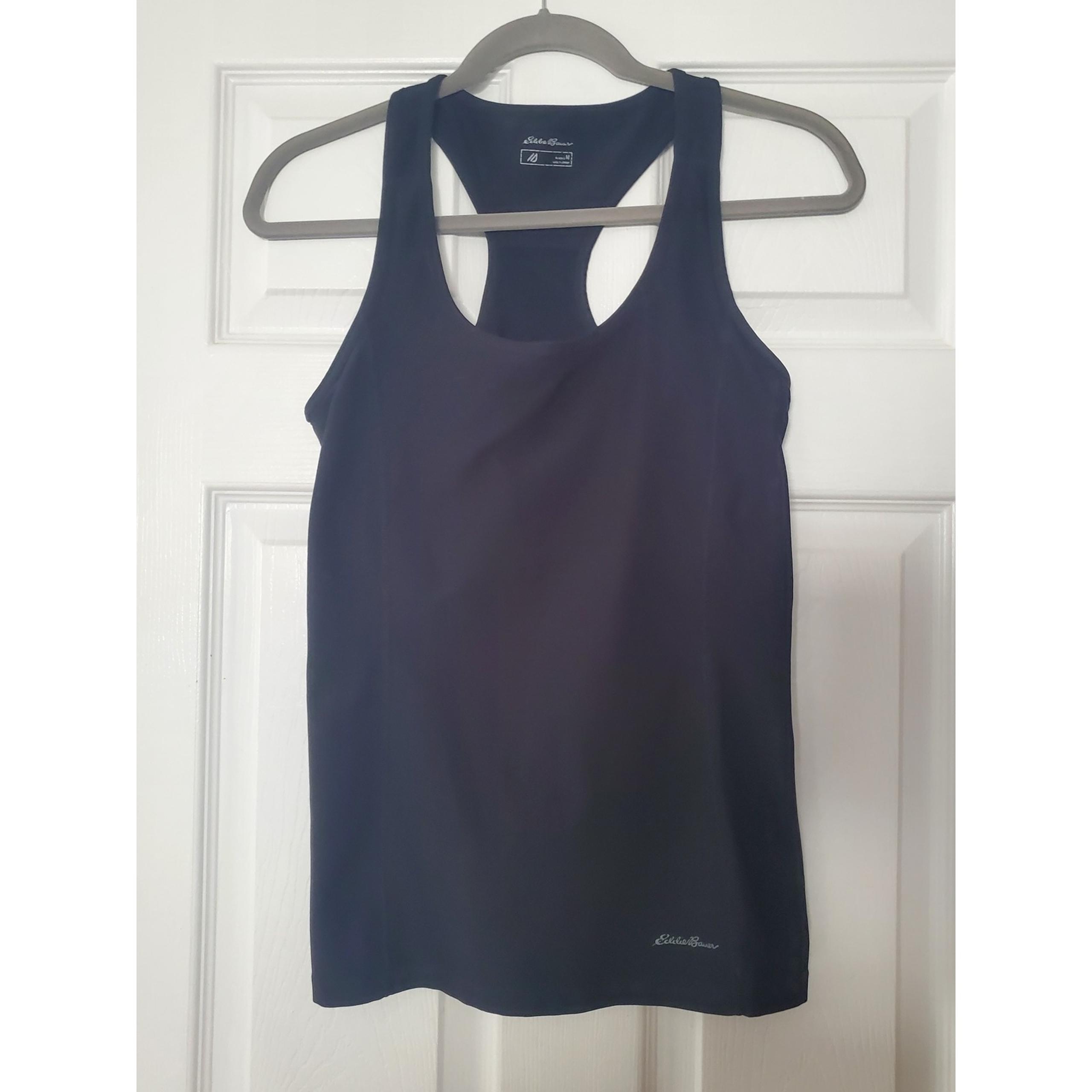 Eddie bauer black tank with built in bra size M