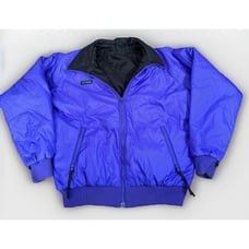 Vintage Columbia Jacket Mens Large Purple Black Reversible Puffer Coat 90s