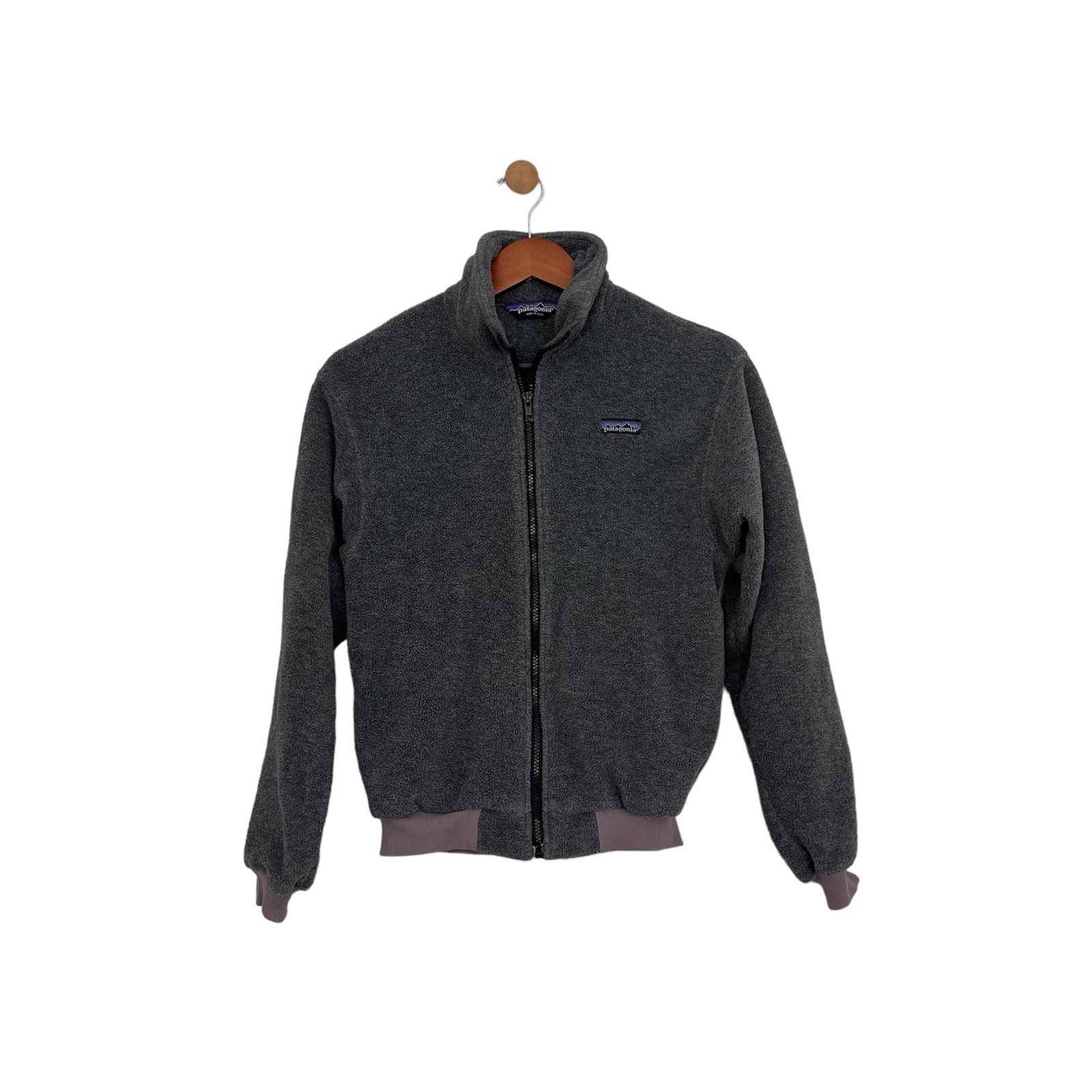Vintage 80’s Patagonia Youth Full Zip Fleece Sweater