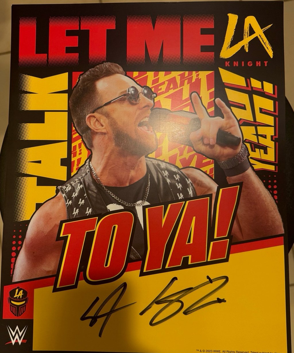 Autographed L.A. Knight Poster