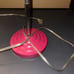 Pink plastic desk goose neck lamp base 17 inches tall Tested Work