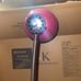 Pink plastic desk goose neck lamp base 17 inches tall Tested Work