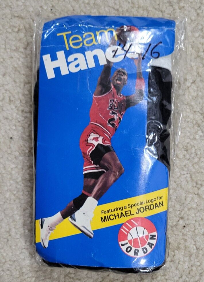 VINTAGE Team Hanes JORDAN Boys Briefs Size 14-16 Black 100% Cotton 2 PC RARE