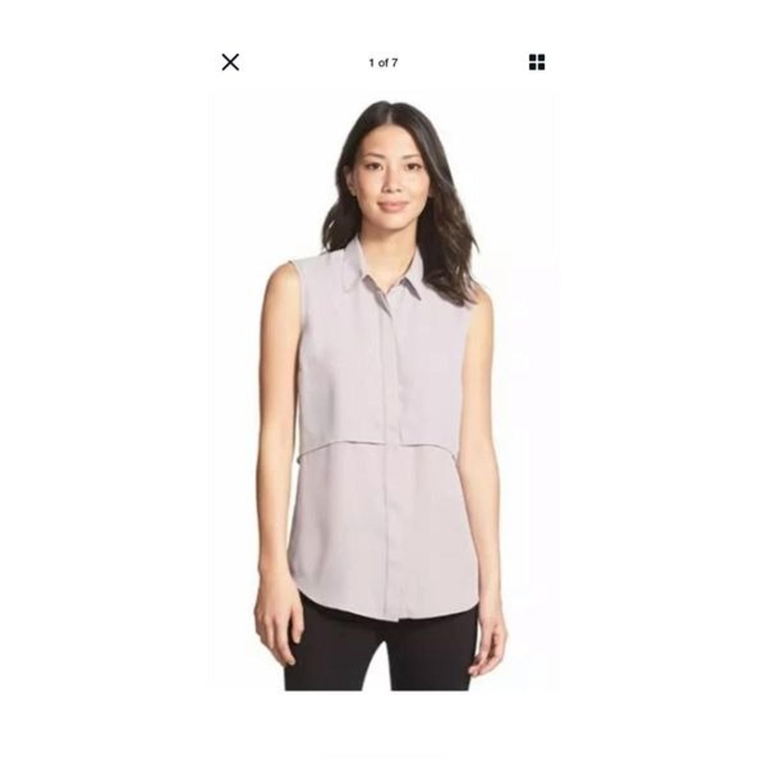Sandra Ingrish Sleeveless button blouse