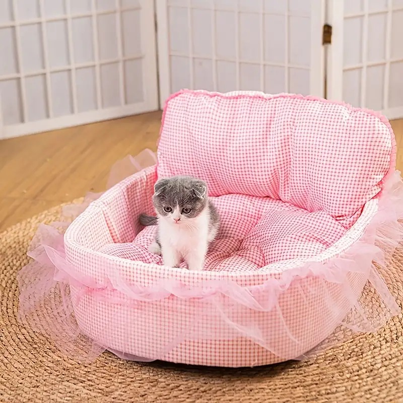 Princess Pet Bed Cat Bed Four Seasons Universal Soft Sofa Pet Kennel Small Dog