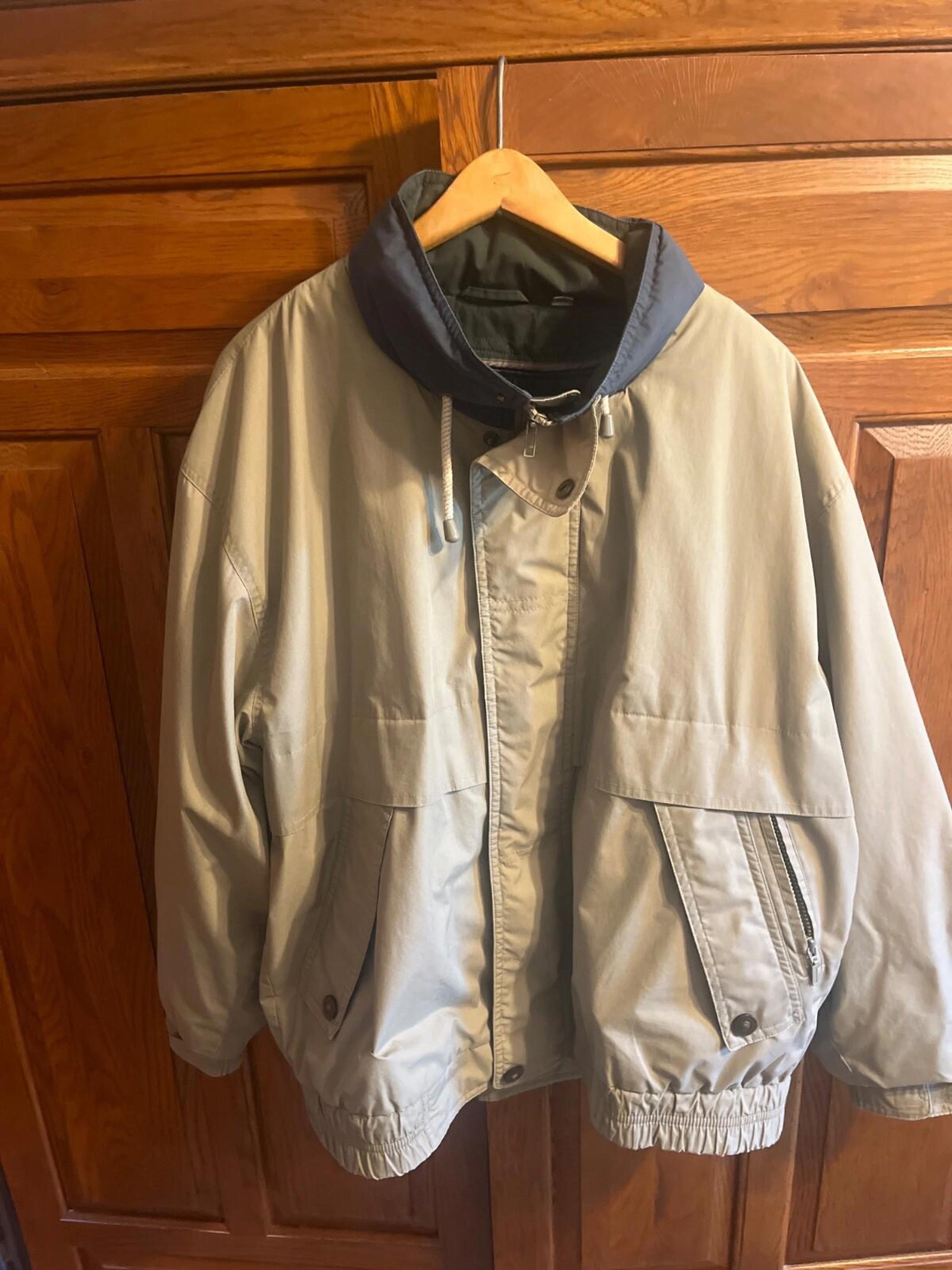 London Fog Size L Mid-weight Jacket, Removable Lining Tan, Mens Size Large