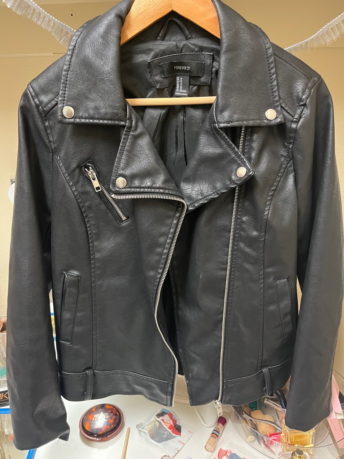 leather jacket women