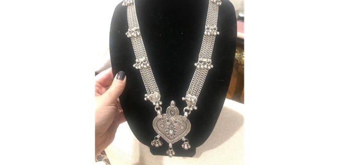 Sterling silver vintage Necklace made in India