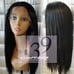 Celebrity human lacefront 360 black wig