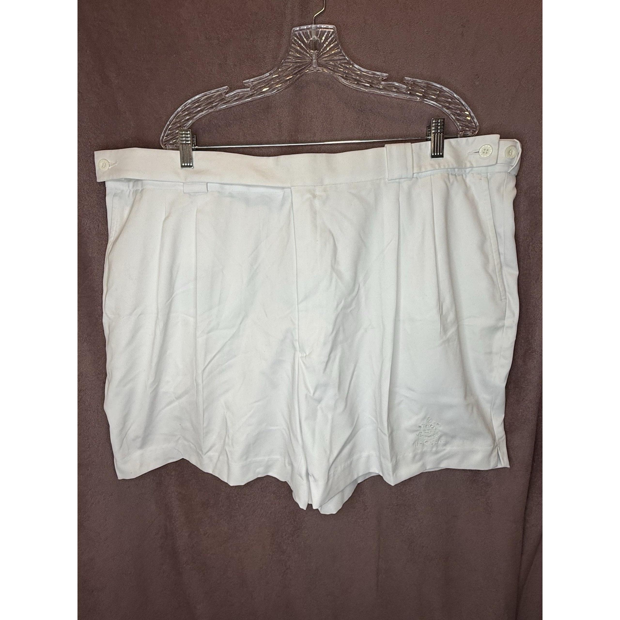 Boast Golf Shorts Size 46 Pleated White 7" Inseam The Cloister SEA ISLAND