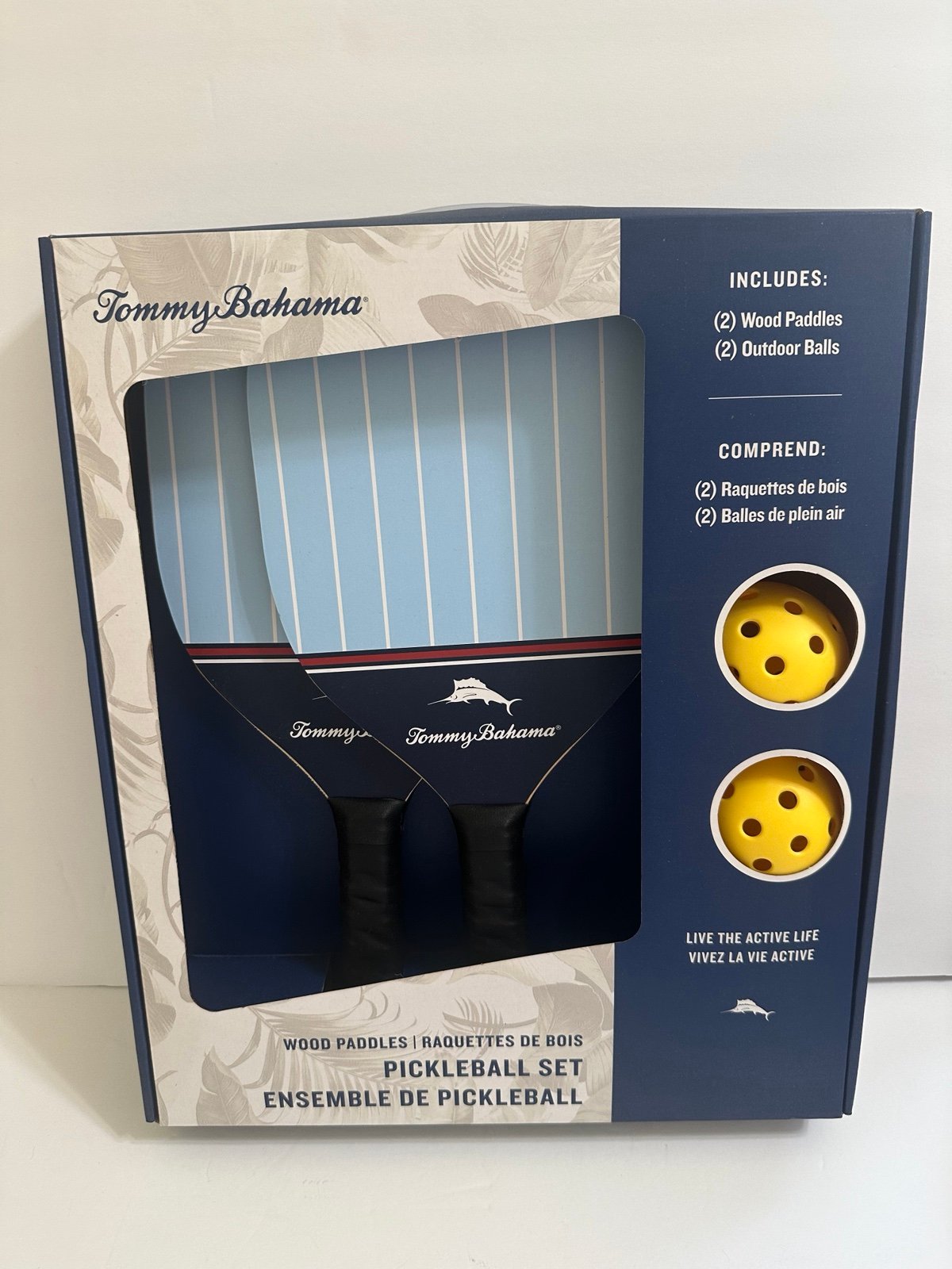 NEW Tommy Bahama Pickleball Set Paddles And Balls