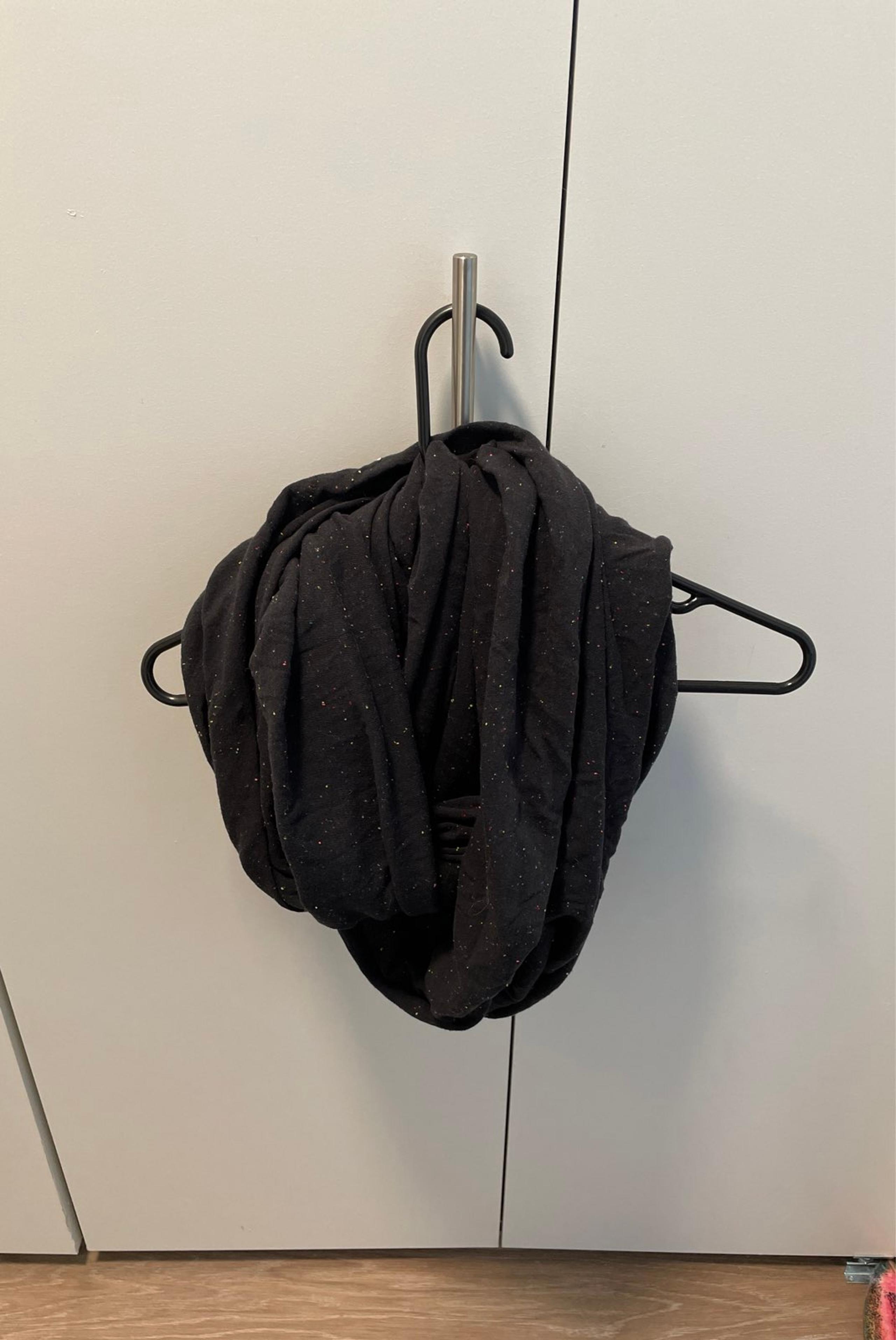 Black infinity scarf