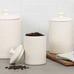 Kitchen Canister, 3 Piece Set, Hampton White
